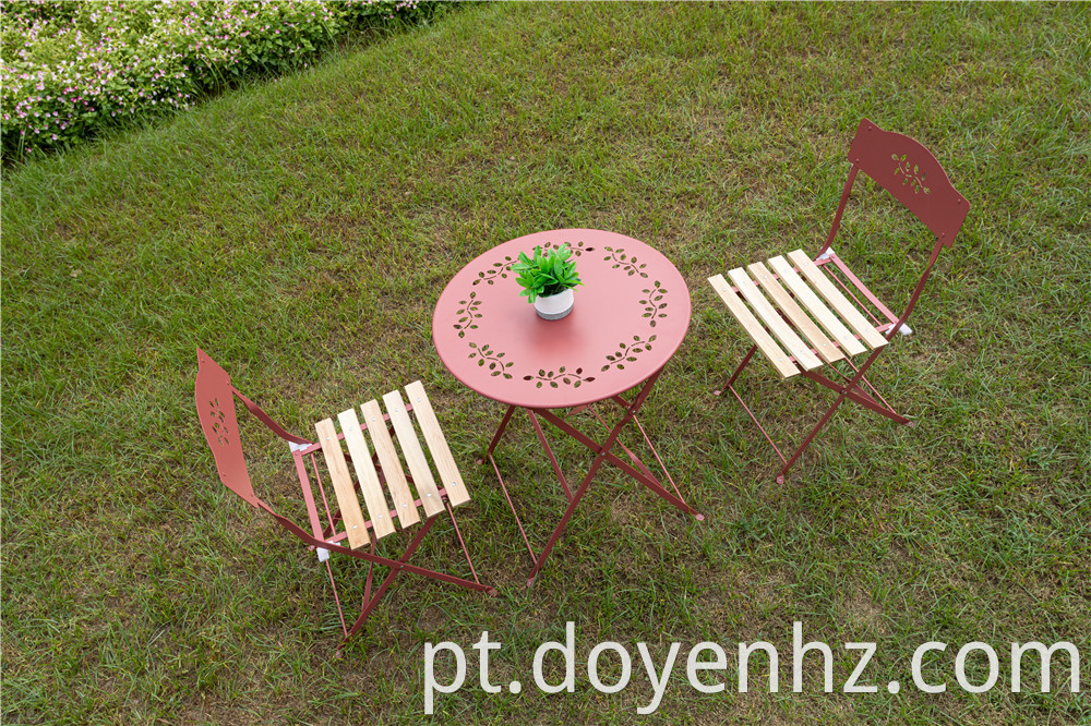 Metal Foldable Outdoor Table and Chair